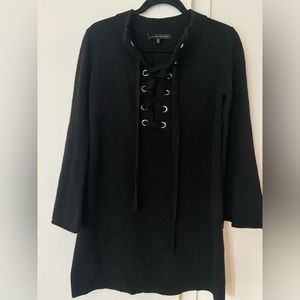Black Long Sleeve Sweater Dress